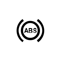 Kontrollampe for ABS-bremsesystem